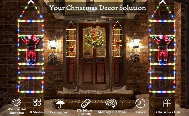 SantaGlow™ – LED Christmas Garland