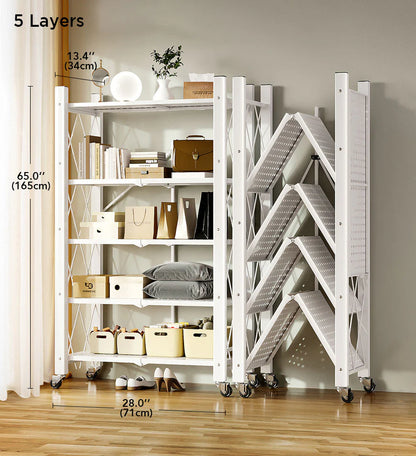 Auralix® Heavy-Duty Foldable Metal Organizer Shelf