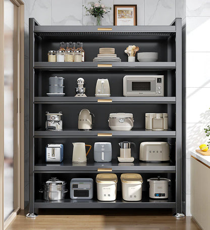 Auralix® 6 Tier Upgrade Large Metal Kitchen Pantry Storage Cabinet