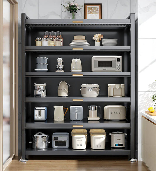 Auralix® 6 Tier Upgrade Large Metal Kitchen Pantry Storage Cabinet