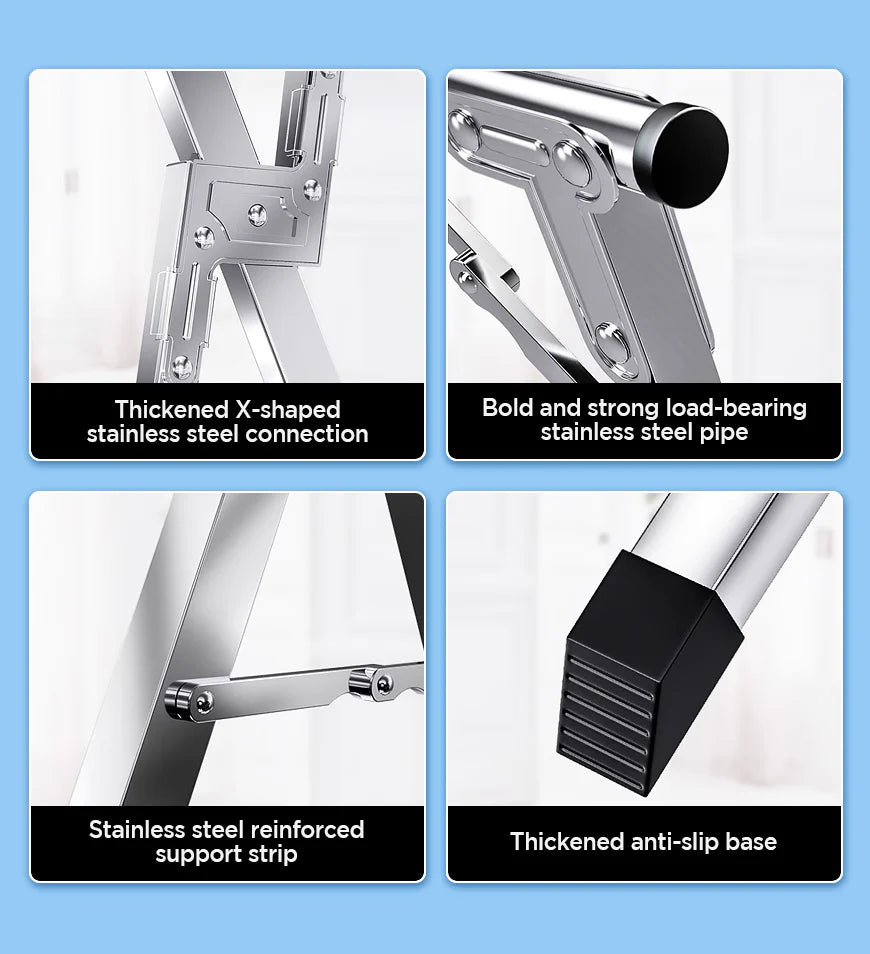 Auralix® Heavy Duty Stainless Steel Foldable Clothes Drying Rack