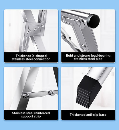 Auralix® Heavy Duty Stainless Steel Foldable Clothes Drying Rack