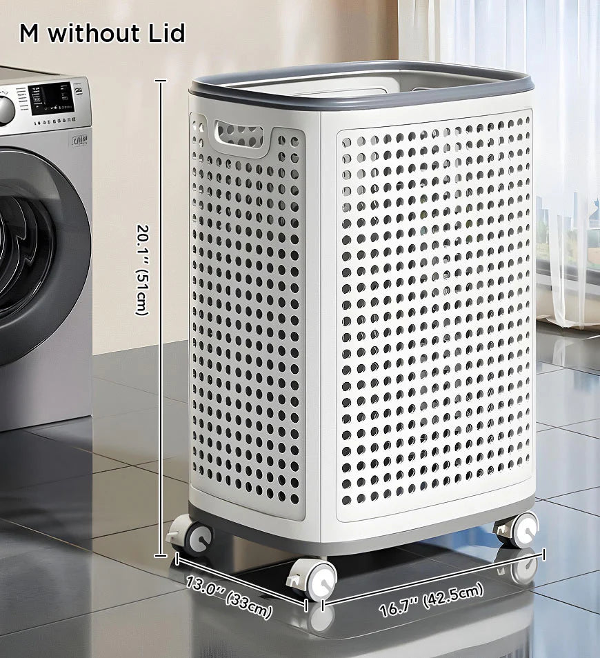 Auralix® Rolling Laundry Basket with Wheels