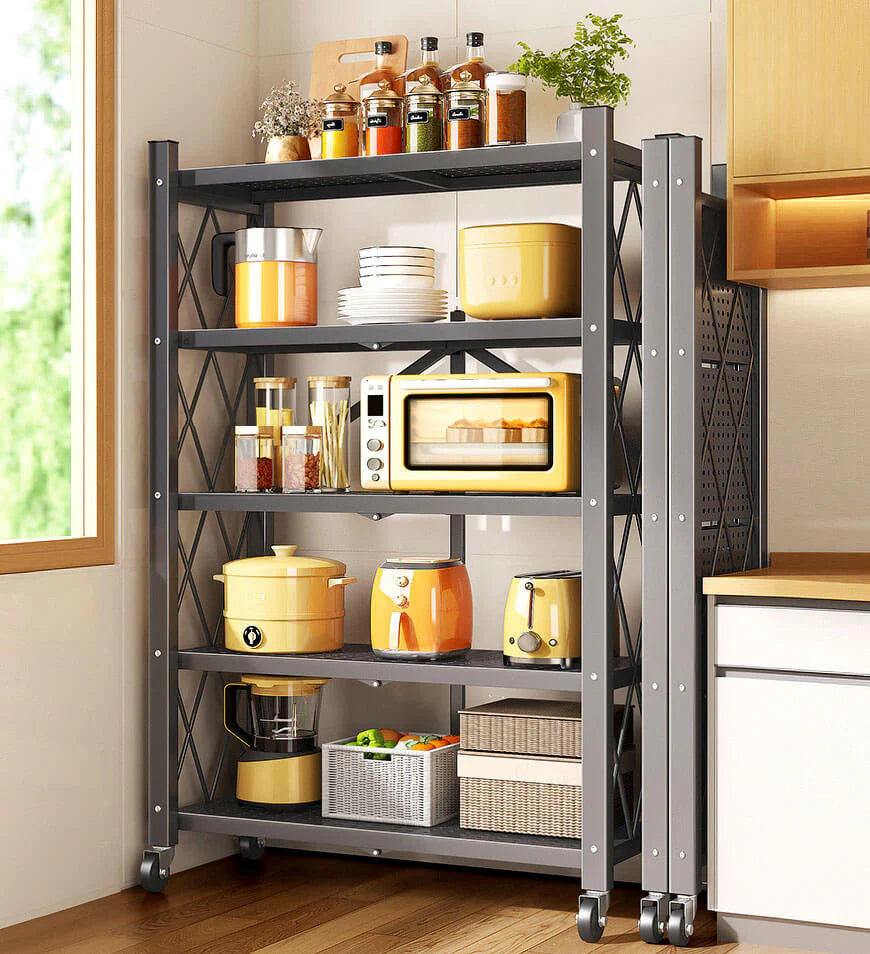 Auralix® Heavy-Duty Foldable Metal Organizer Shelf