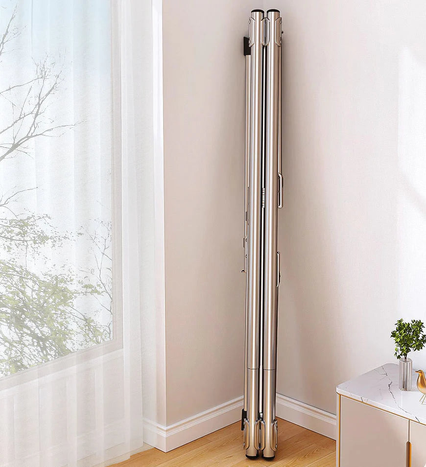 Auralix® Heavy Duty Stainless Steel Foldable Clothes Drying Rack