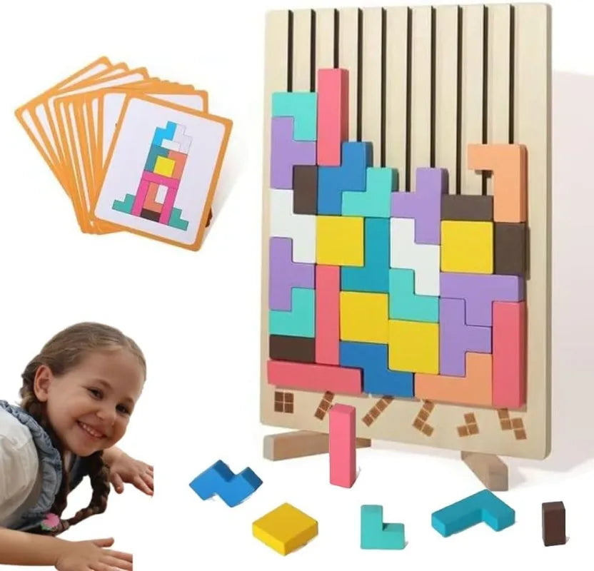 Puzzle Sensoriel Montessori en Bois