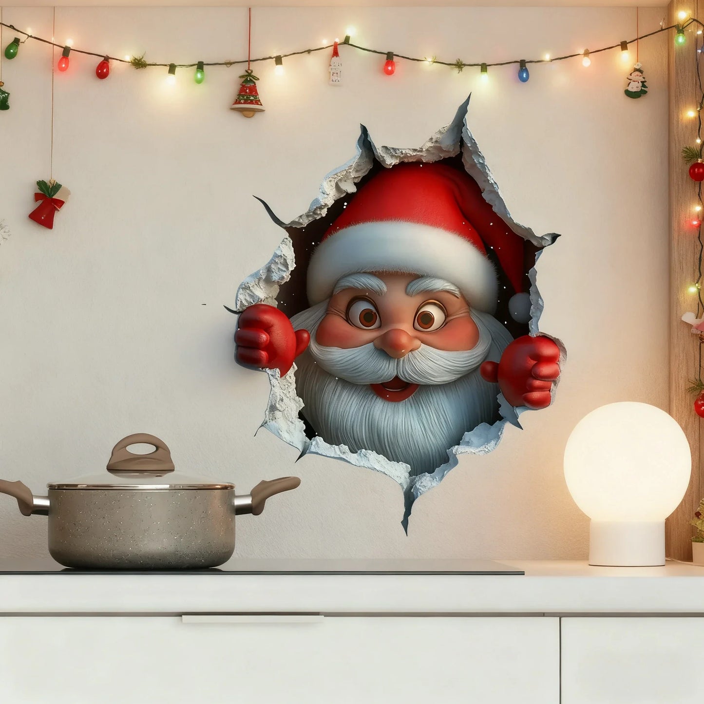 Auralix™ 3D Santa Wall Sticker