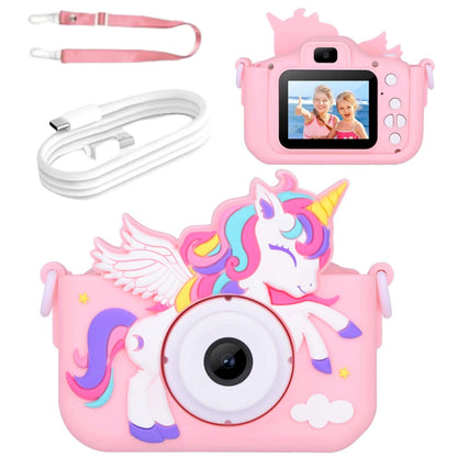Kids Camera, Unicorn Series, 1080P HD Toddler Digital Video Camera, Camera Toys for 3-12 Year Old Christmas Birthday Gifts