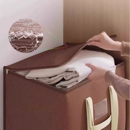 New Large Capacity Moving Packing Bag with Zipper Multipurpose Woven Bag Waterproof Clothes Organizer Packing Supplies