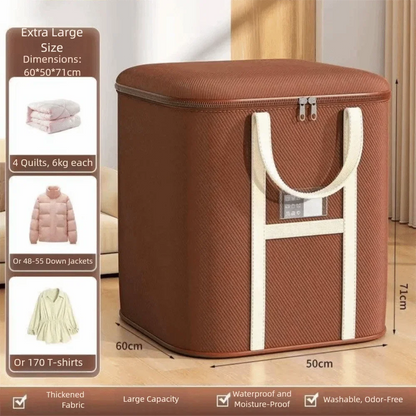 New Large Capacity Moving Packing Bag with Zipper Multipurpose Woven Bag Waterproof Clothes Organizer Packing Supplies