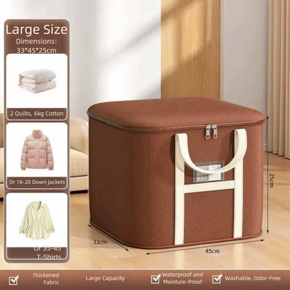 New Large Capacity Moving Packing Bag with Zipper Multipurpose Woven Bag Waterproof Clothes Organizer Packing Supplies