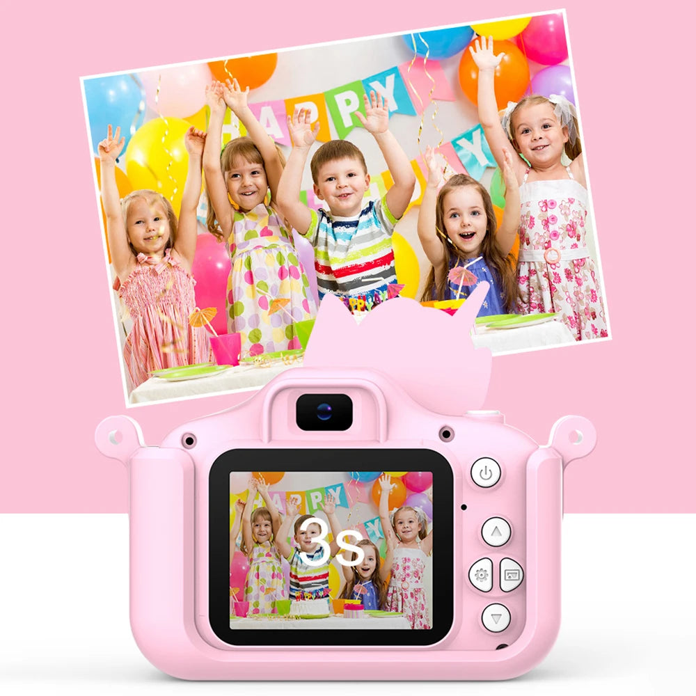 Kid Camera Digital Camera Toys For Girls Boys 1080P HD Screen Video Recording Music Playback Gaming 2 inch Children Camera Gift