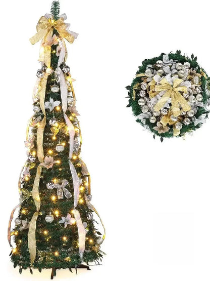 MagicTree™ Foldable Pre-Decorated Christmas Tree