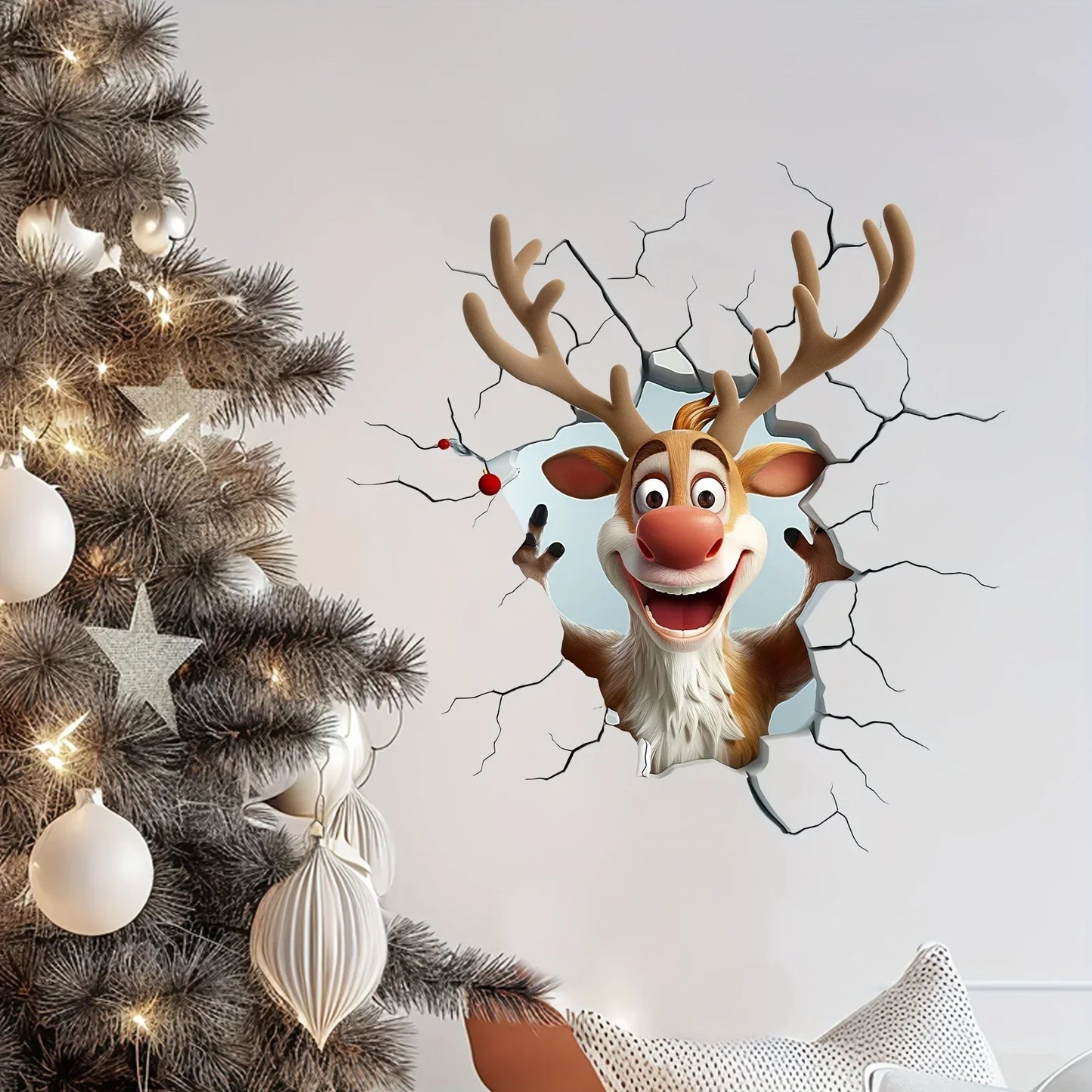 Auralix™ 3D Santa Wall Sticker