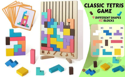 Puzzle Sensoriel Montessori en Bois