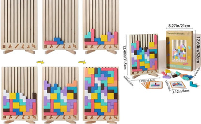 Puzzle Sensoriel Montessori en Bois