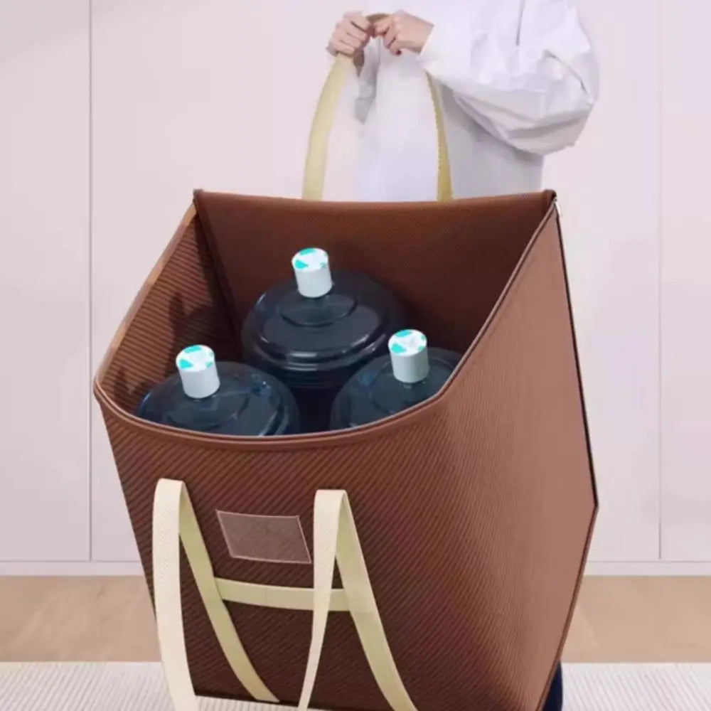 New Large Capacity Moving Packing Bag with Zipper Multipurpose Woven Bag Waterproof Clothes Organizer Packing Supplies