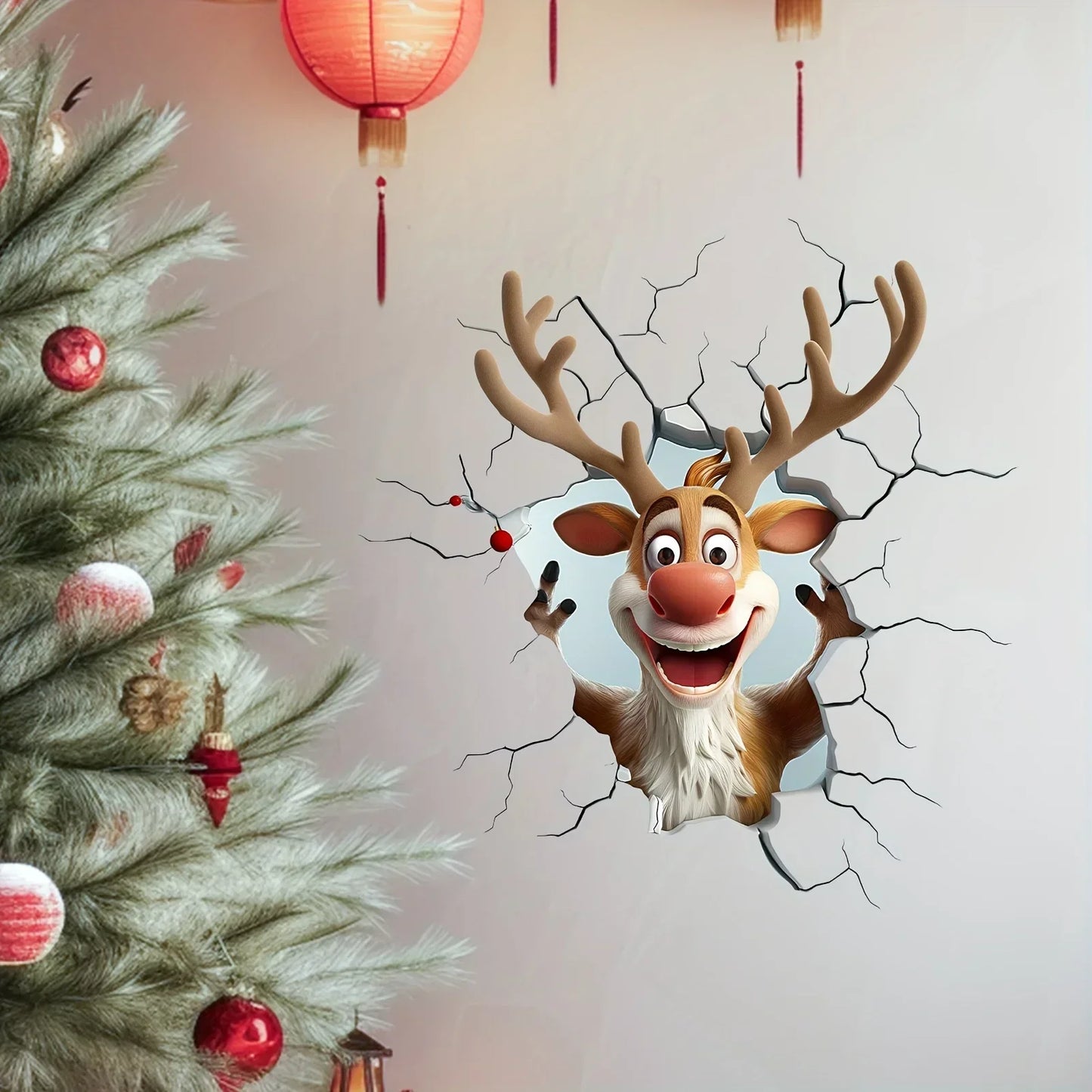 Auralix™ 3D Santa Wall Sticker