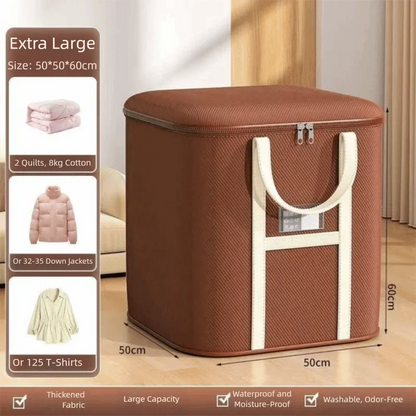 New Large Capacity Moving Packing Bag with Zipper Multipurpose Woven Bag Waterproof Clothes Organizer Packing Supplies