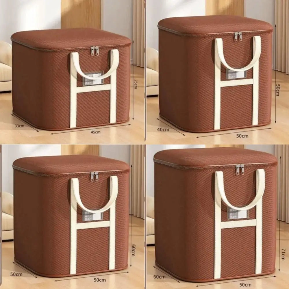 New Large Capacity Moving Packing Bag with Zipper Multipurpose Woven Bag Waterproof Clothes Organizer Packing Supplies