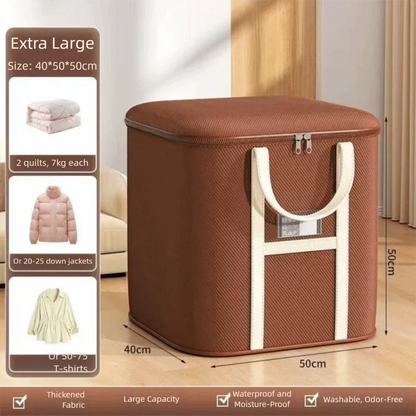 New Large Capacity Moving Packing Bag with Zipper Multipurpose Woven Bag Waterproof Clothes Organizer Packing Supplies