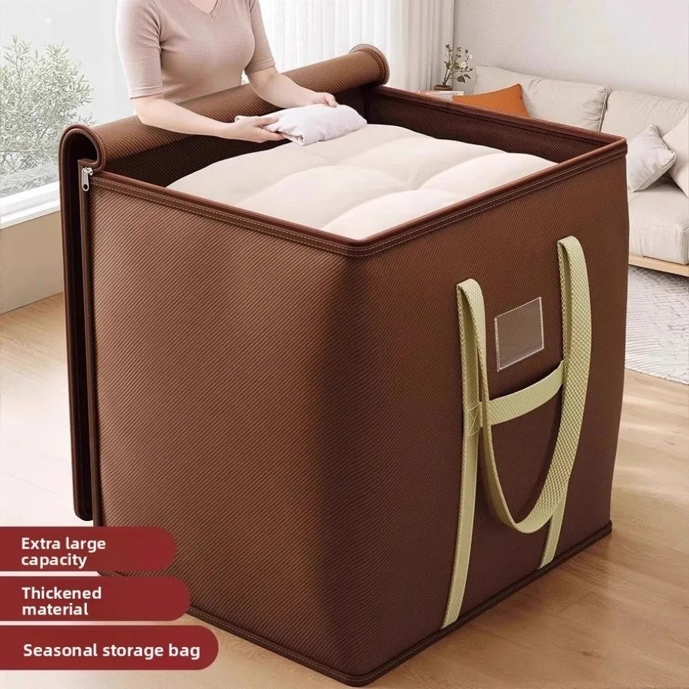 New Large Capacity Moving Packing Bag with Zipper Multipurpose Woven Bag Waterproof Clothes Organizer Packing Supplies