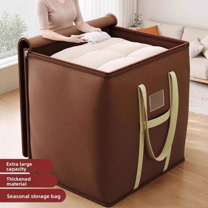 New Large Capacity Moving Packing Bag with Zipper Multipurpose Woven Bag Waterproof Clothes Organizer Packing Supplies