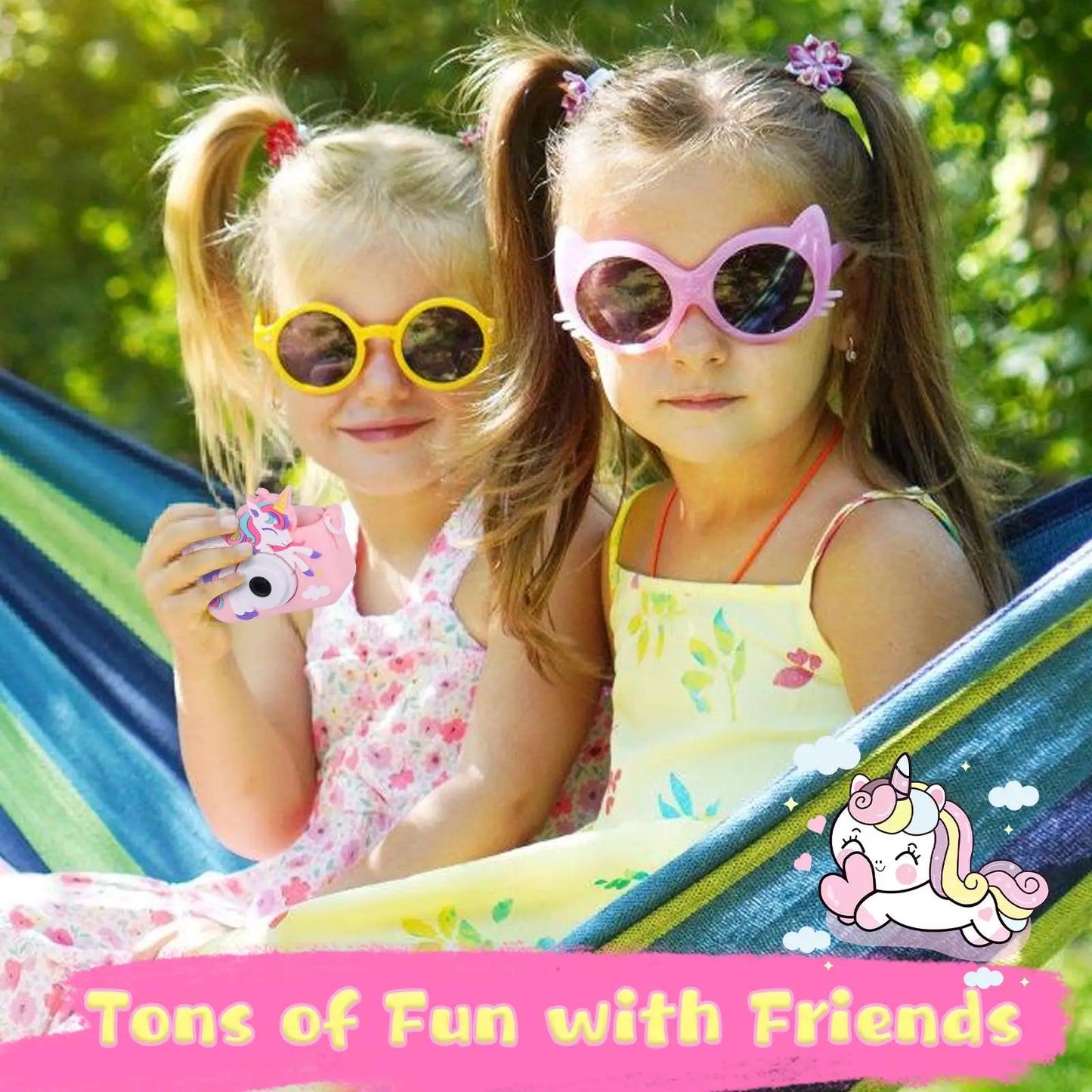 Kids Camera, Unicorn Series, 1080P HD Toddler Digital Video Camera, Camera Toys for 3-12 Year Old Christmas Birthday Gifts